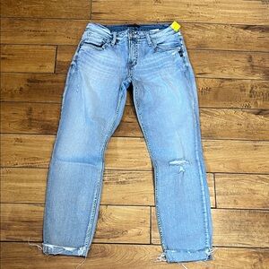 Silver Boyfriend Jeans